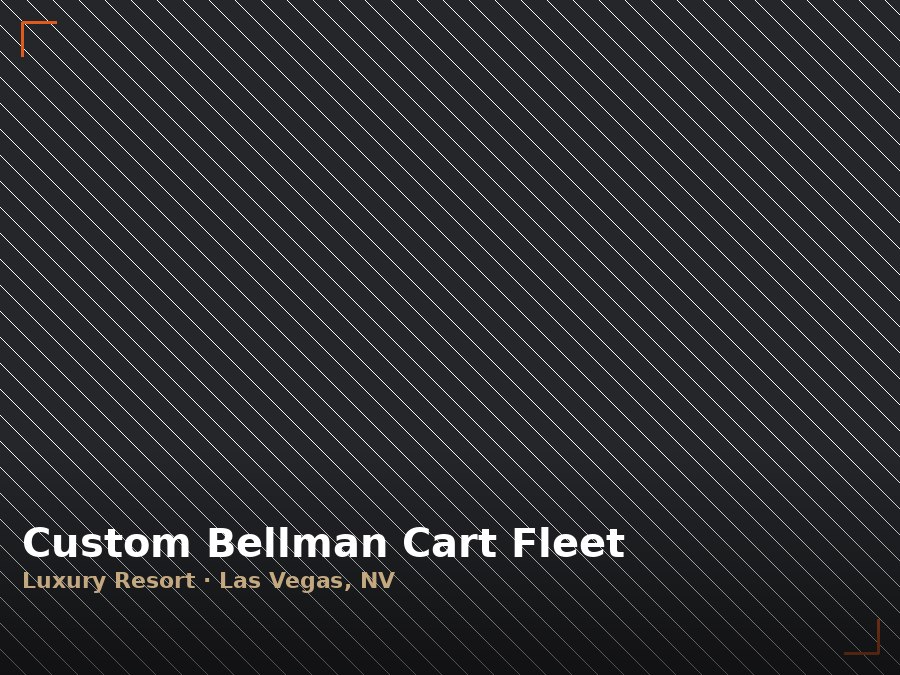 Custom fabricated bellman cart fleet