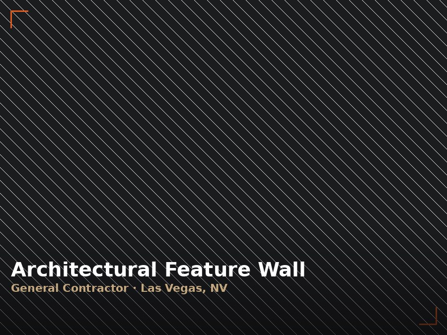 Architectural metal feature wall